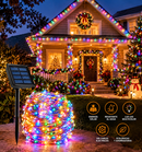 🎅 Luces Navideñas Rgb 20 metros solar 🎄