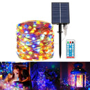 🎅 Luces Navideñas Rgb 20 metros solar 🎄